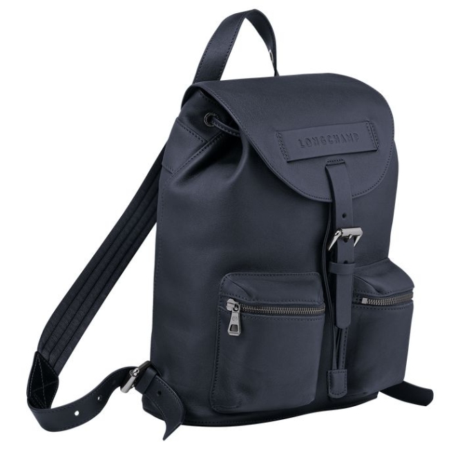 Men's Longchamp 3D S Backpacks Blue | 79MNIDBKG