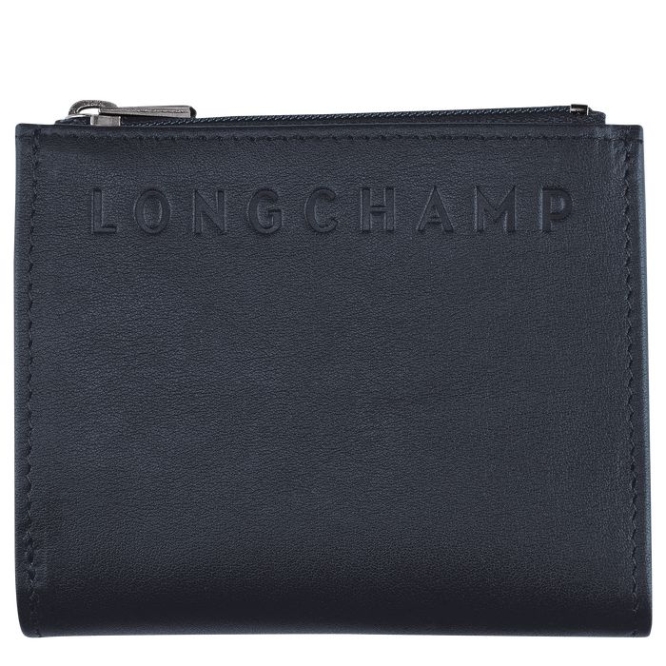 Men\'s Longchamp 3D Wallets Blue | 51LYINBWX