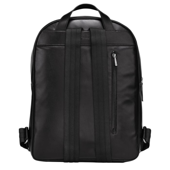 Men's Longchamp Baxi Backpacks Black | 76LVSTHIX