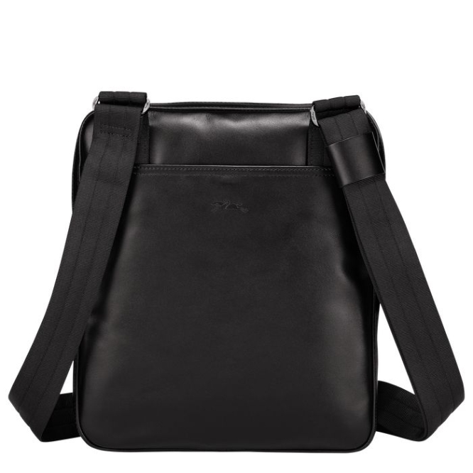 Men's Longchamp Baxi L Crossbody Bags Black | 20TQLYMNJ