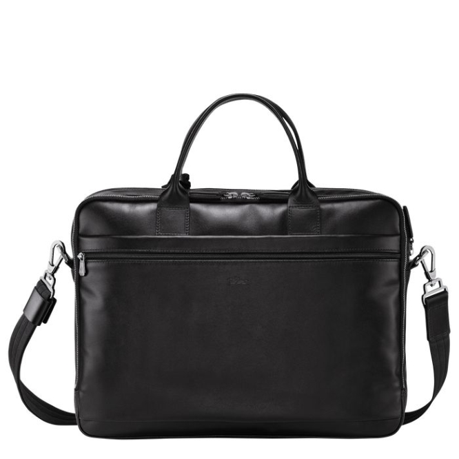 Men's Longchamp Baxi M Document Holders Black | 23FCIVDOS