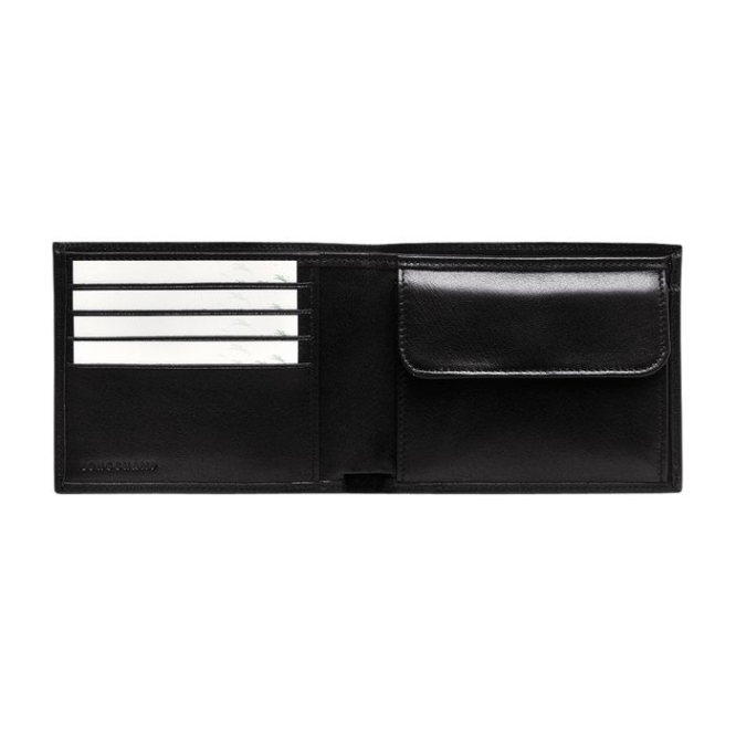 Men's Longchamp Baxi Wallets Black | 56QFMLPXS