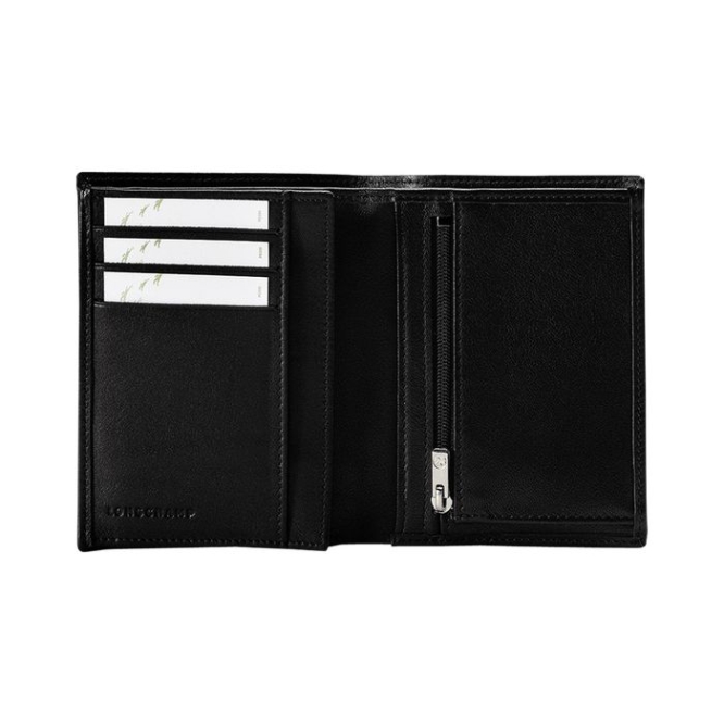 Men's Longchamp Baxi Wallets Black | 56WZULFBR