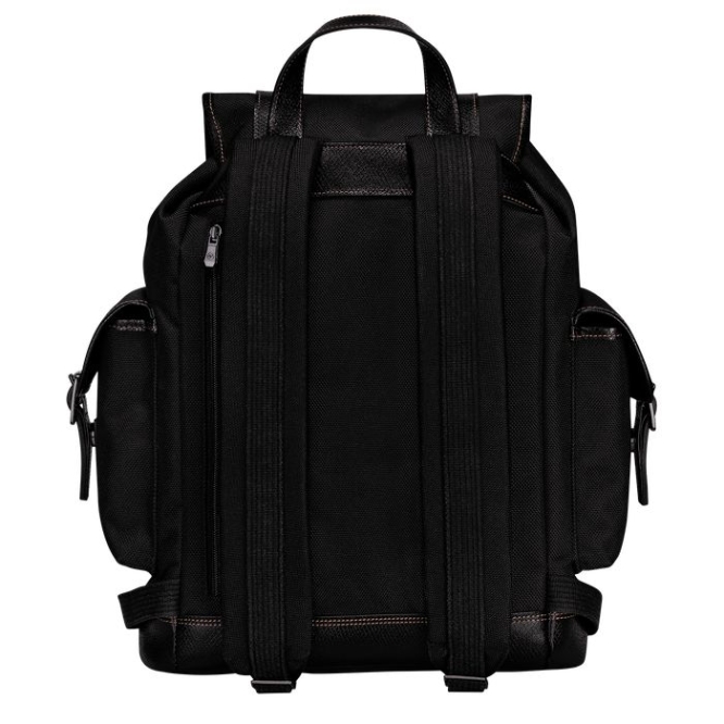 Men's Longchamp Boxford Backpacks Black | 40ZYCHPQL