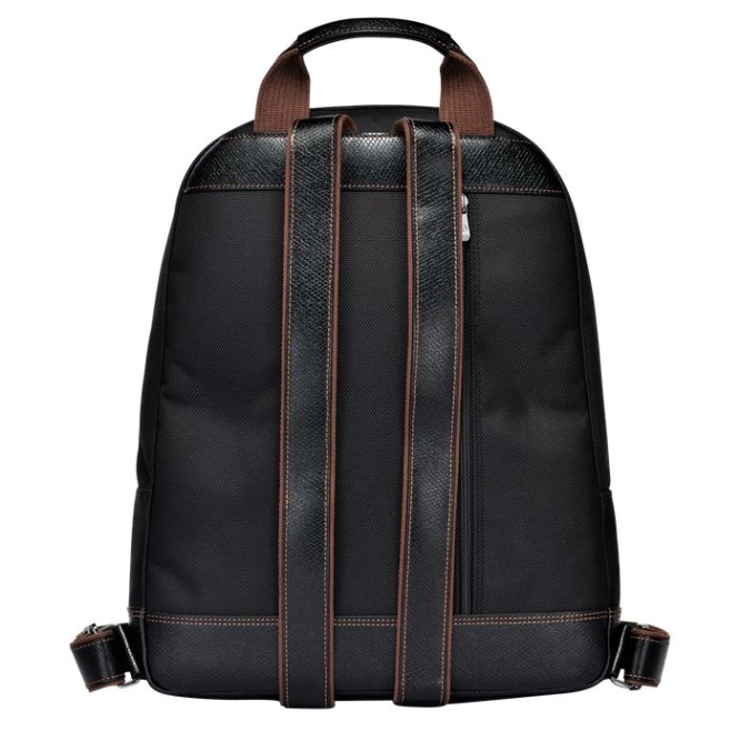 Men's Longchamp Boxford Backpacks Black | 56QETPKGJ