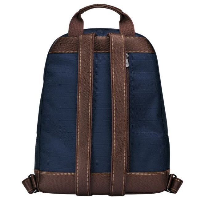 Men's Longchamp Boxford Backpacks Navy | 70UHYMNKW