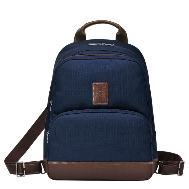 Men\'s Longchamp Boxford Backpacks Navy | 70UHYMNKW