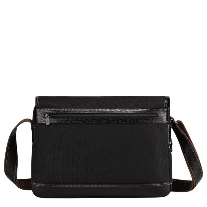 Men's Longchamp Boxford Crossbody Bags Black | 40XEHNCWG