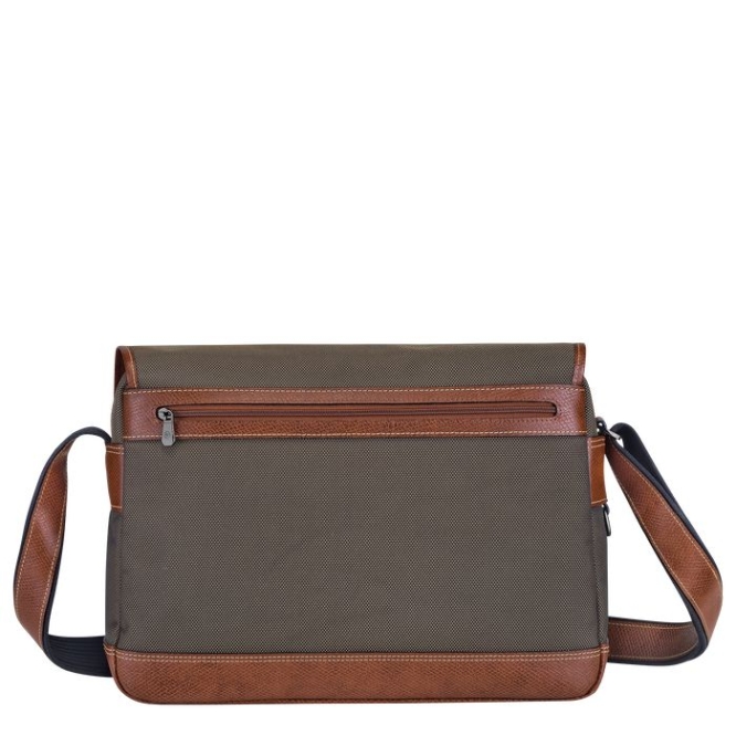 Men's Longchamp Boxford Crossbody Bags Brown | 74UXOQGJS