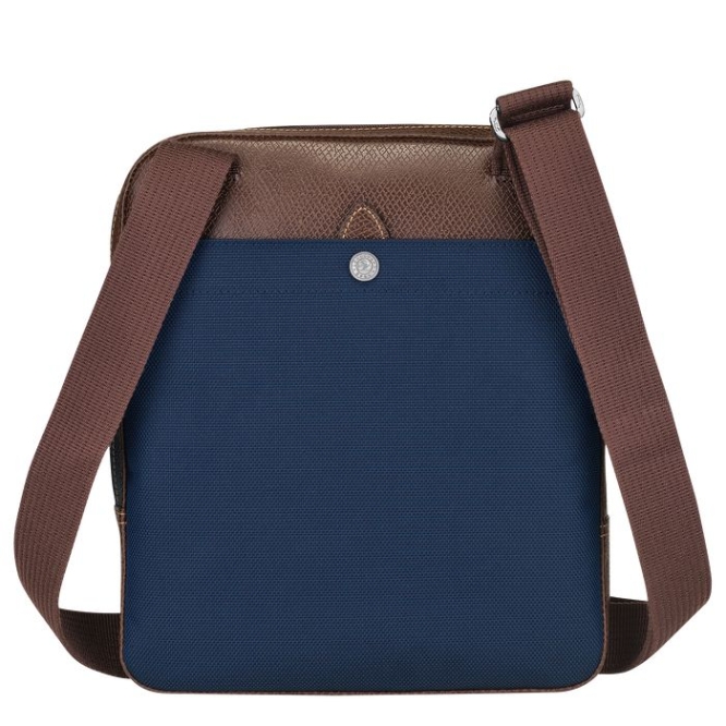 Men's Longchamp Boxford L Crossbody Bags Navy | 73PUTZEHI