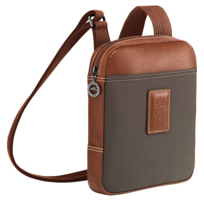 Men's Longchamp Boxford S Crossbody Bags Brown | 51UCMGTZE