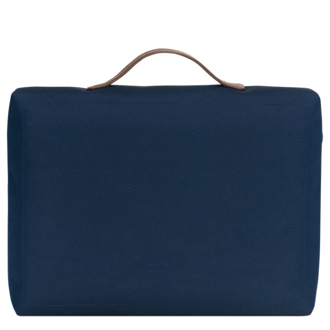 Men's Longchamp Boxford S Document Holders Navy | 09TXEYBUW