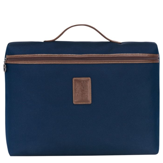 Men\'s Longchamp Boxford S Document Holders Navy | 09TXEYBUW