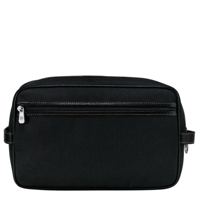 Men's Longchamp Boxford Toiletry Bags Black | 63JMXLPCB