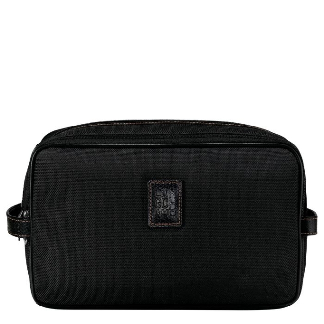 Men\'s Longchamp Boxford Toiletry Bags Black | 63JMXLPCB