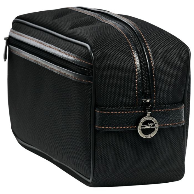 Men's Longchamp Boxford Toiletry Bags Black | 76TNVEZHI