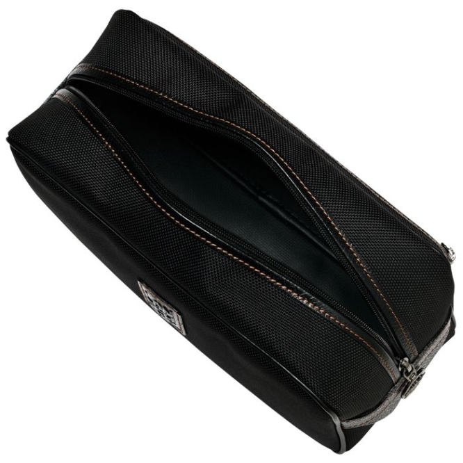 Men's Longchamp Boxford Toiletry Bags Black | 76TNVEZHI