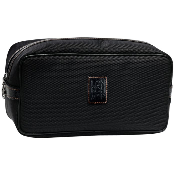 Men\'s Longchamp Boxford Toiletry Bags Black | 76TNVEZHI