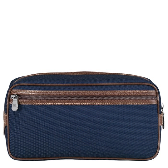 Men's Longchamp Boxford Toiletry Bags Navy | 12BFXOKAN