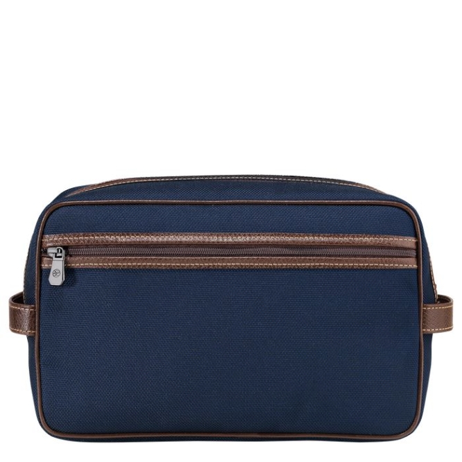 Men's Longchamp Boxford Toiletry Bags Navy | 31WKLMXGU