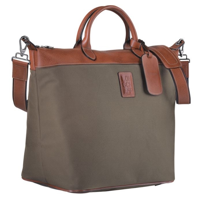 Men's Longchamp Boxford Travel Bags Brown | 12EILFVCR