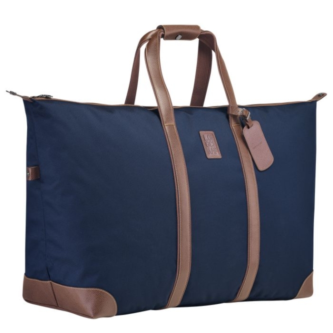 Men's Longchamp Boxford Travel Bags Navy | 16GHLAWSI