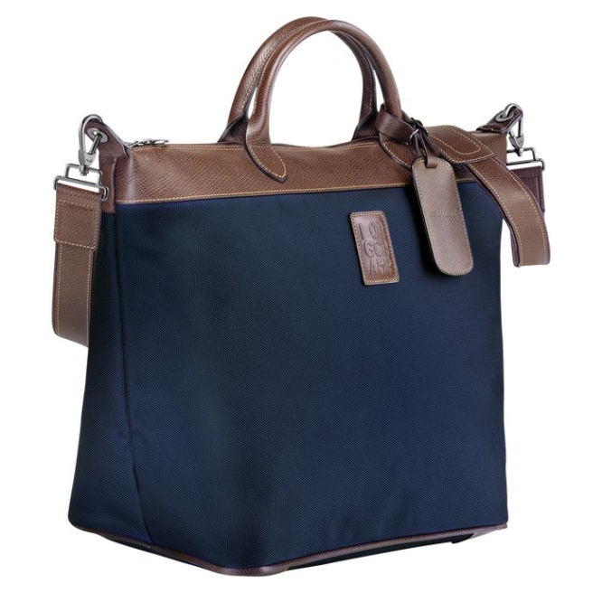 Men's Longchamp Boxford Travel Bags Navy | 40SRQOPEZ