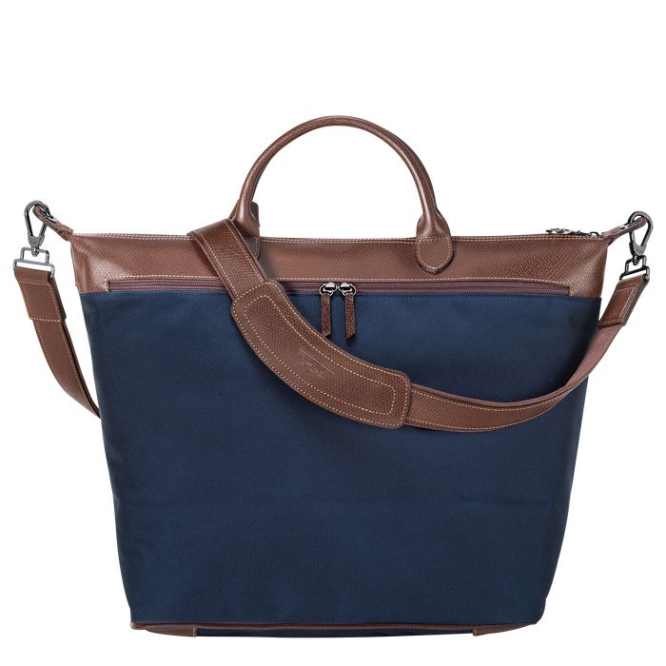 Men's Longchamp Boxford Travel Bags Navy | 40SRQOPEZ