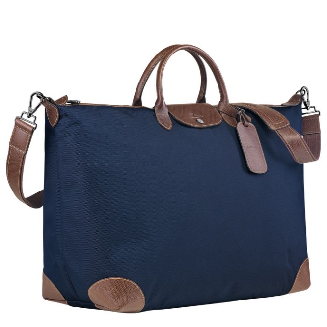 Men's Longchamp Boxford XL Travel Bags Navy | 45TYOJCHA