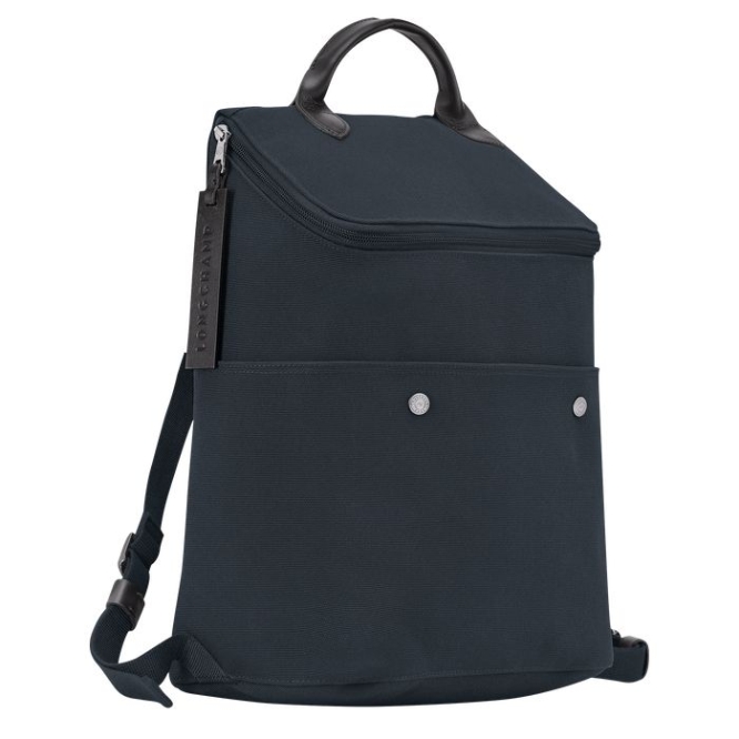 Men's Longchamp Gabin Backpacks Navy | 04ROUMVAP