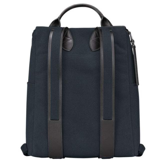 Men's Longchamp Gabin Backpacks Navy | 04ROUMVAP