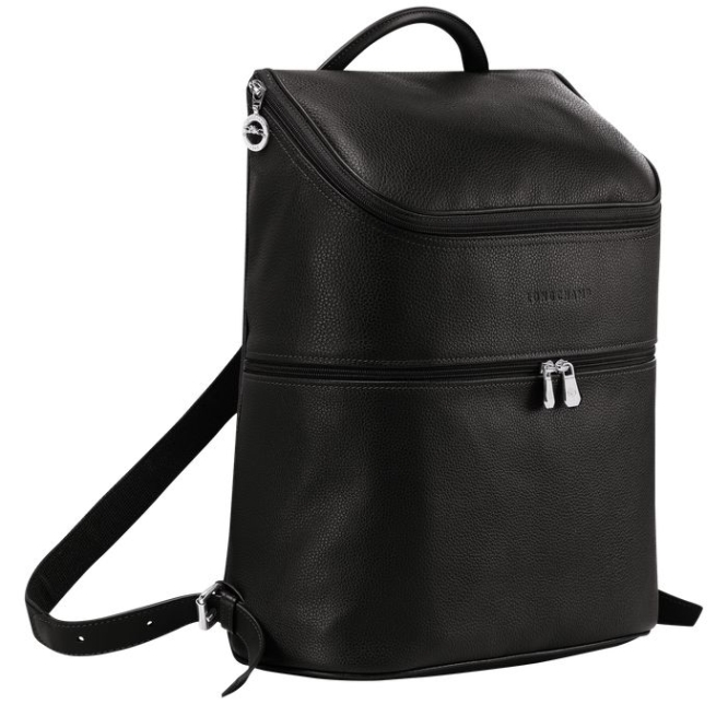 Men's Longchamp Le Foulonné Backpacks Black | 31JQUPASC