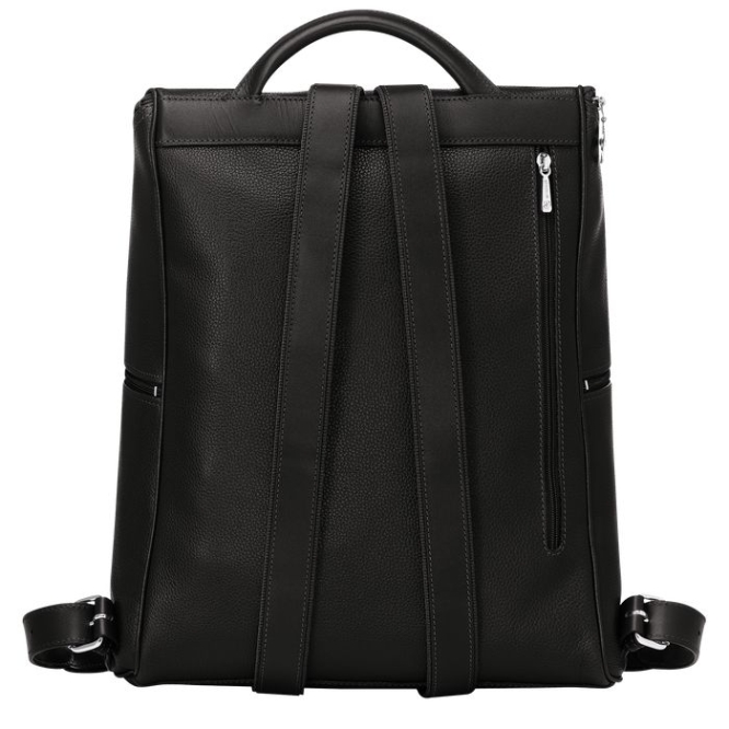 Men's Longchamp Le Foulonné Backpacks Black | 31JQUPASC