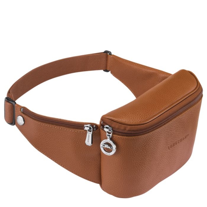 Men's Longchamp Le Foulonné Belt Bags Brown | 36LGMDNTO