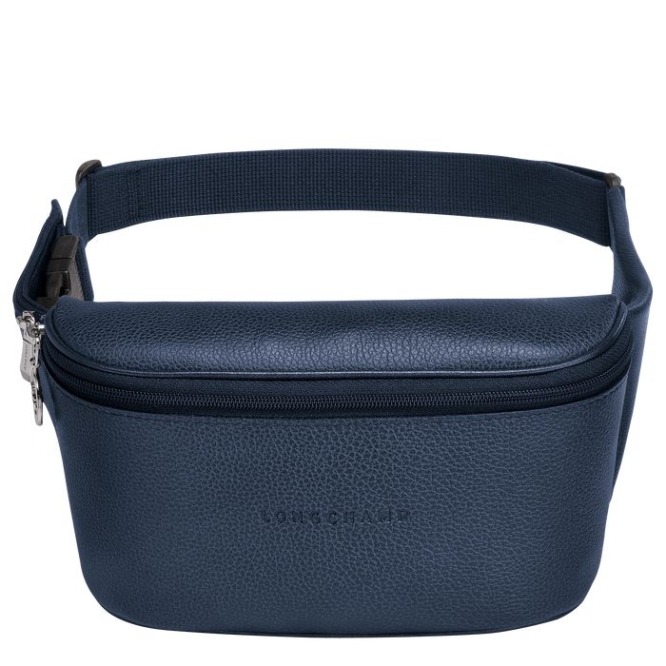 Men\'s Longchamp Le Foulonné Belt Bags Navy | 03BZRFOCP