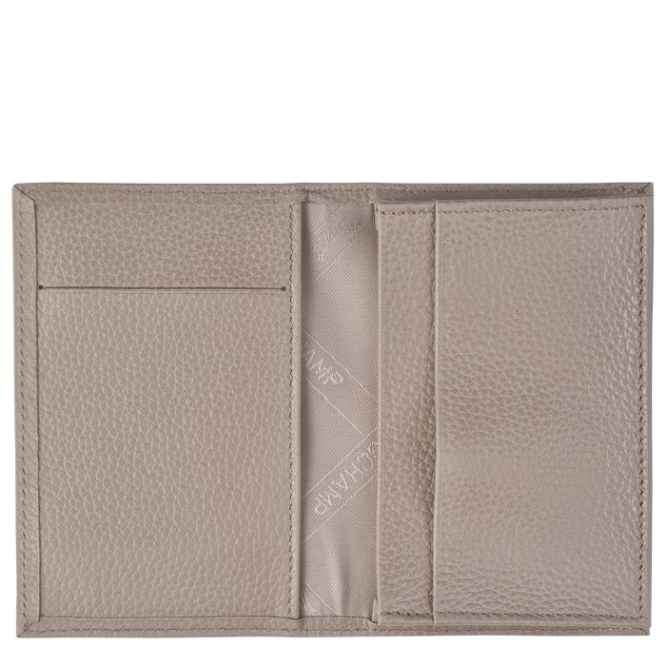 Men's Longchamp Le Foulonné Cardholders & Coin Purses Grey | 48LYSNUIO