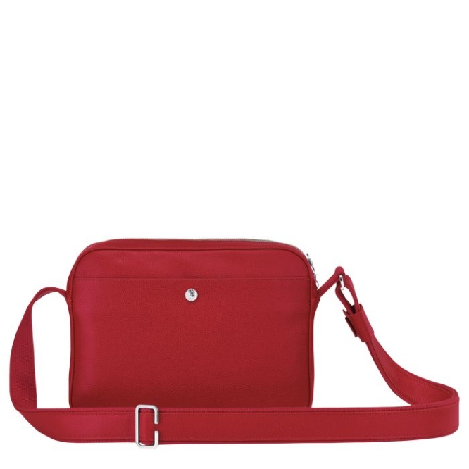 Men's Longchamp Le Foulonné Crossbody Bags Red | 31YZTOBDV