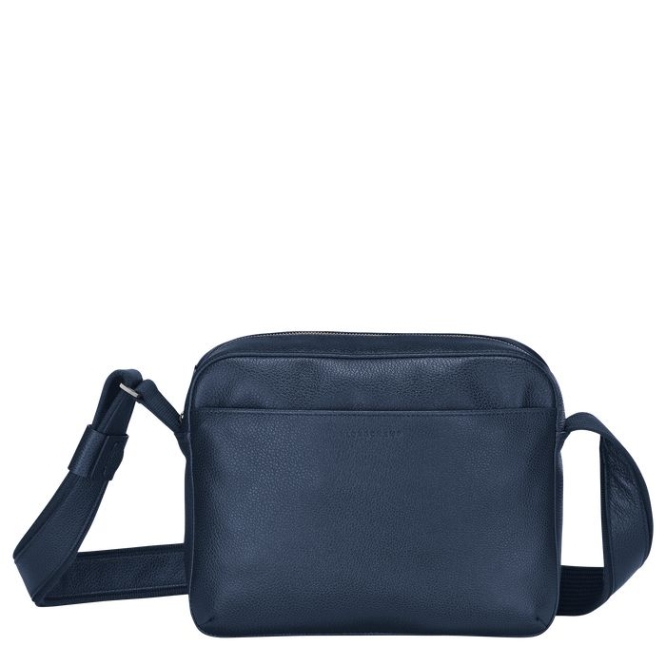 Men\'s Longchamp Le Foulonné Crossbody Bags Navy | 47KWOUDVT