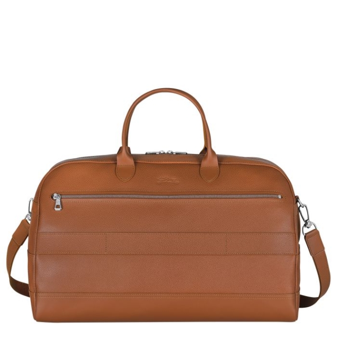 Men's Longchamp Le Foulonné L Travel Bags Brown | 12JVQEXLI