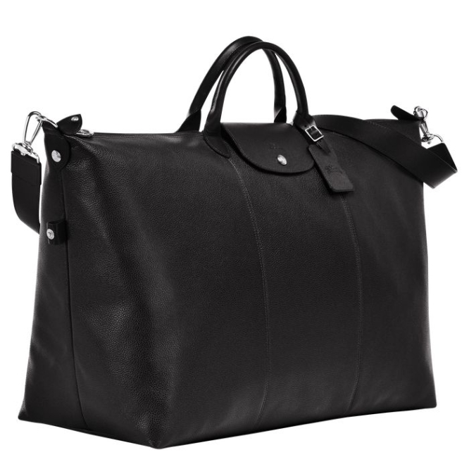 Men's Longchamp Le Foulonné L Travel Bags Black | 26DSHJMAC