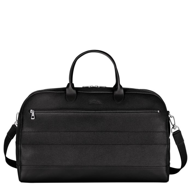 Men's Longchamp Le Foulonné L Travel Bags Black | 58NMYGLSW