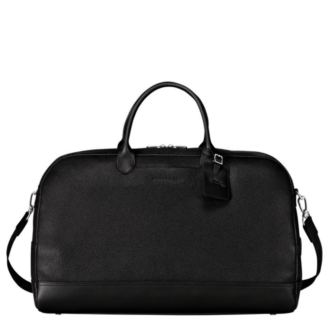 Men\'s Longchamp Le Foulonné L Travel Bags Black | 58NMYGLSW