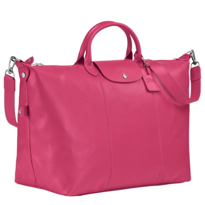 Men's Longchamp Le Foulonné L Travel Bags Pink | 71OCEHZSX