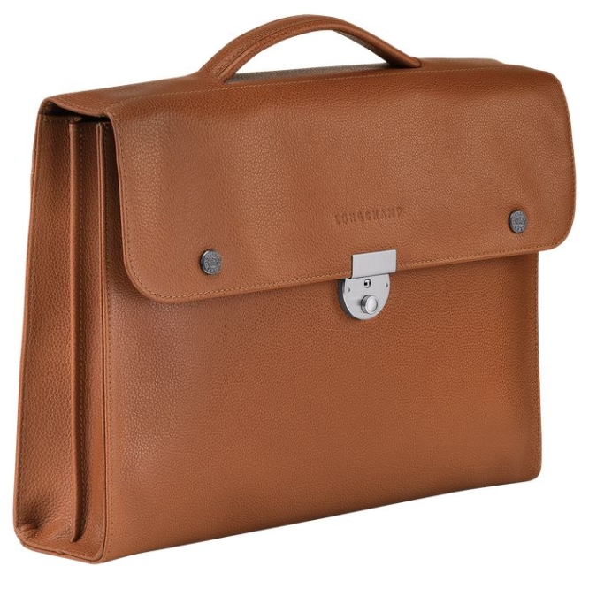 Men's Longchamp Le Foulonné M Document Holders Brown | 31UXQBAYE