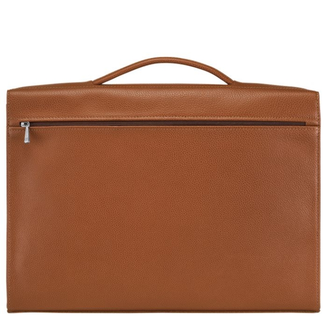 Men's Longchamp Le Foulonné M Document Holders Brown | 31UXQBAYE