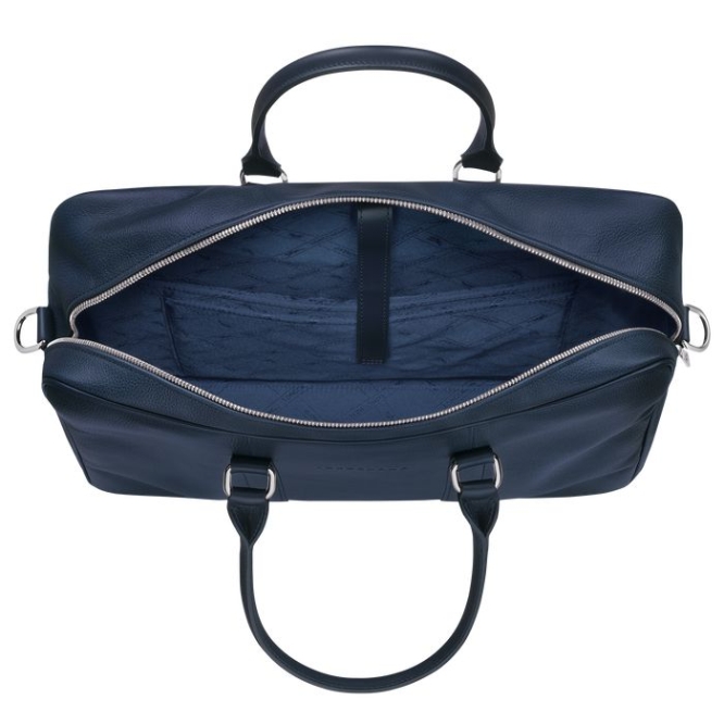 Men's Longchamp Le Foulonné M Document Holders Navy | 35RQMPXIY