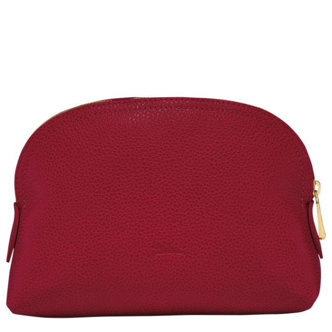 Men's Longchamp Le Foulonné Pouches & Cases Red | 54RHTKMIV