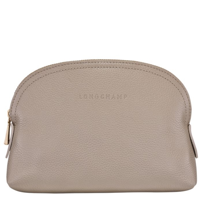 Men\'s Longchamp Le Foulonné Pouches & Cases Grey | 81GBLUYDX