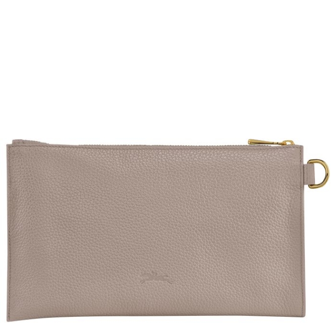 Men's Longchamp Le Foulonné Pouches & Cases Grey | 87DANUPCX