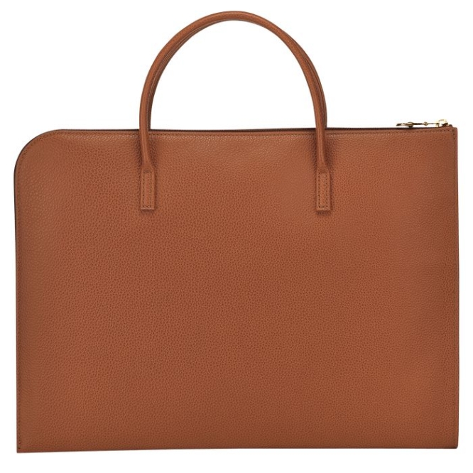 Men's Longchamp Le Foulonné S Document Holders Brown | 16EONTLJW